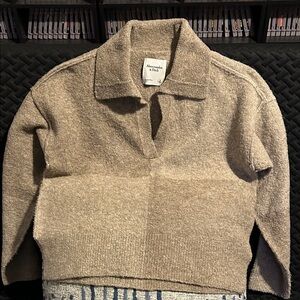 Abercrombie & Fitch Brown Knit Sweater